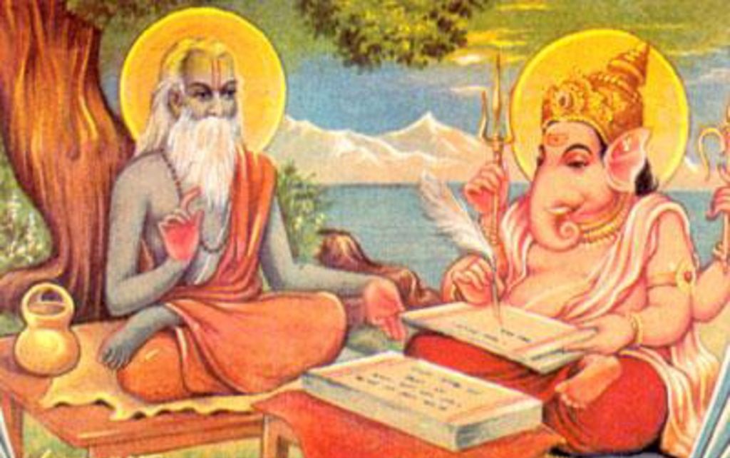 Traditionally, the authorship of the Mahabharata is attributed to the great sage Veda Vyasa, also known as Krsna Dvaipayana..