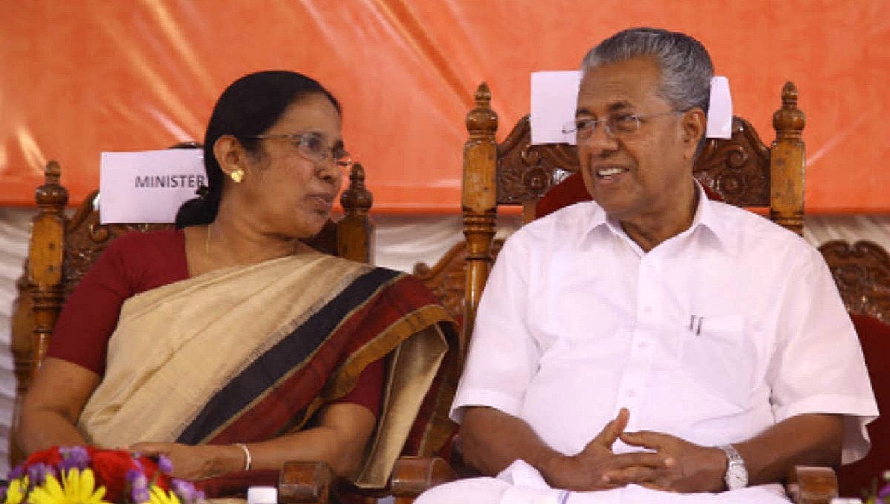Pinarayi Vijayan and Shailaja Teacher (File Pic)