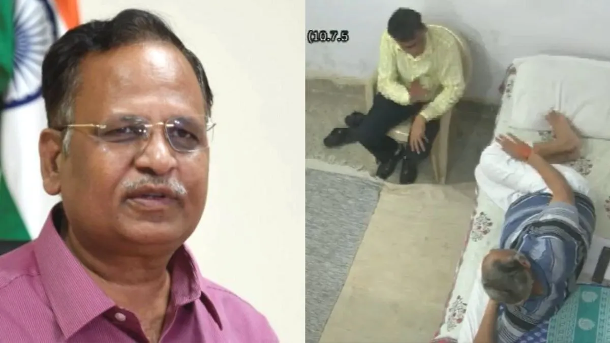 After Massage Visuals Video Of Satyendar Jain Meeting Tihar Jail